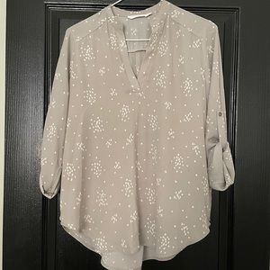 LUSH Warren Split Neck Blouse